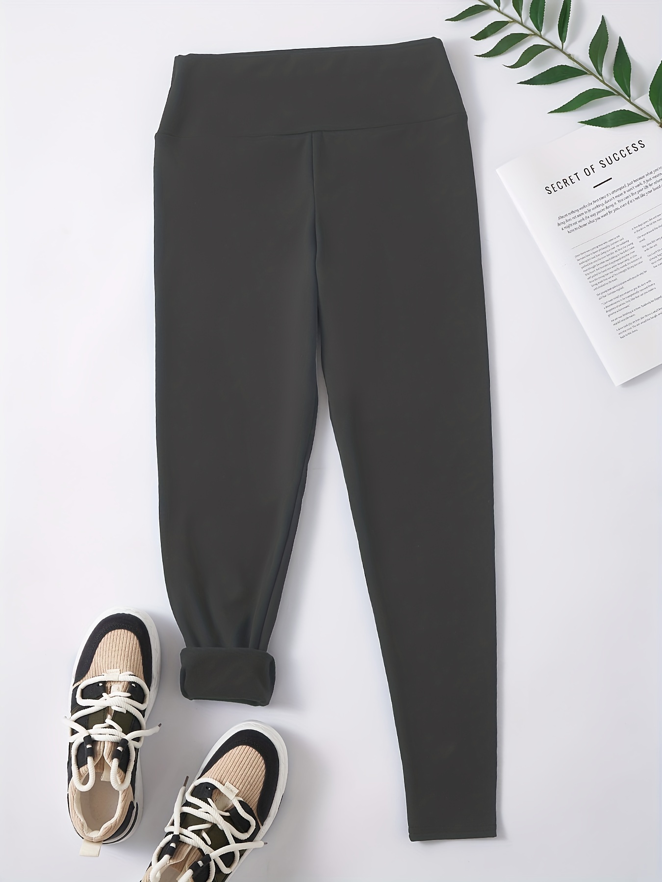 Thick Fleece Lined Warm Leggings For Women High Waisted High