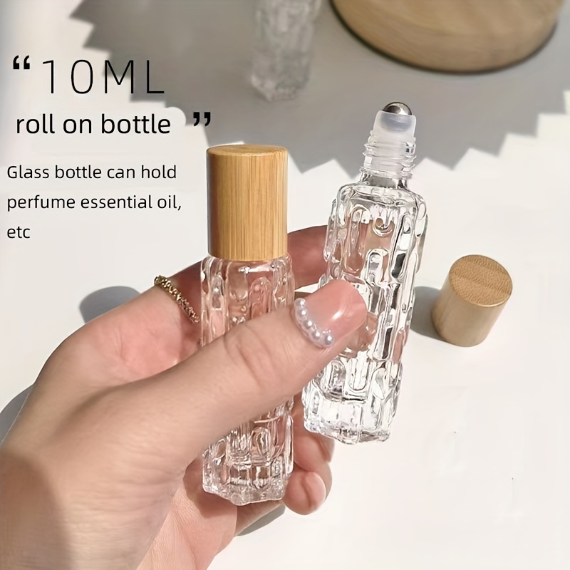 1pc 10ml Golden Crown Design Roller Bottle Mini Bouteille De