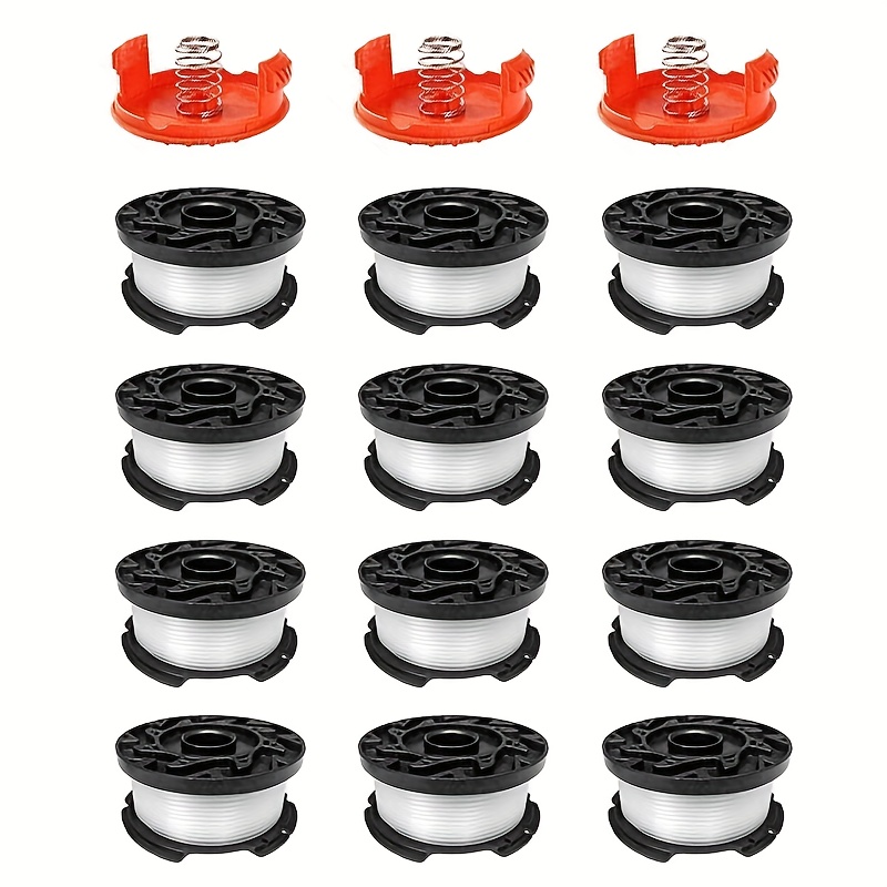 replacement spool for black and decker models af 100 3zp and af 100 bkp featuring     length and 0 065 inch diameter this spool is compatible with gh900 gh600 and gh610 string trimmers and   in a pack of 16 refills
