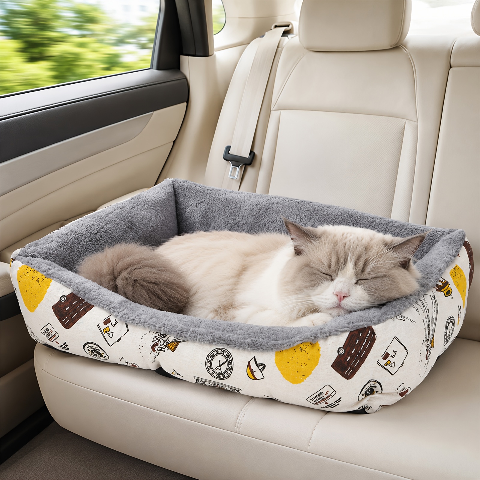 TEMU Super Soft Plush Dog Bed, Polyester Fiber Dog Bed, Warm Pet Sofa For Winter, Dog House Suitable For Extra Small To Large Dogs, No Assembly Thick