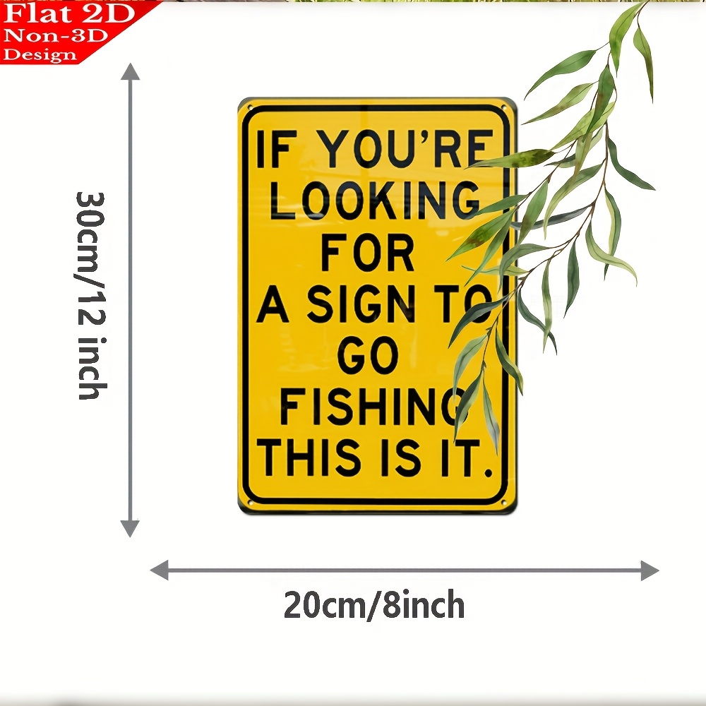 TEMU 2d Flat, Humorous Retro Metal Aluminum Sign - "'re To , " - Sturdy Wall Decoration For Home, Farmhouse, Office, Bar, Garage, Kitchen, Bathroom -