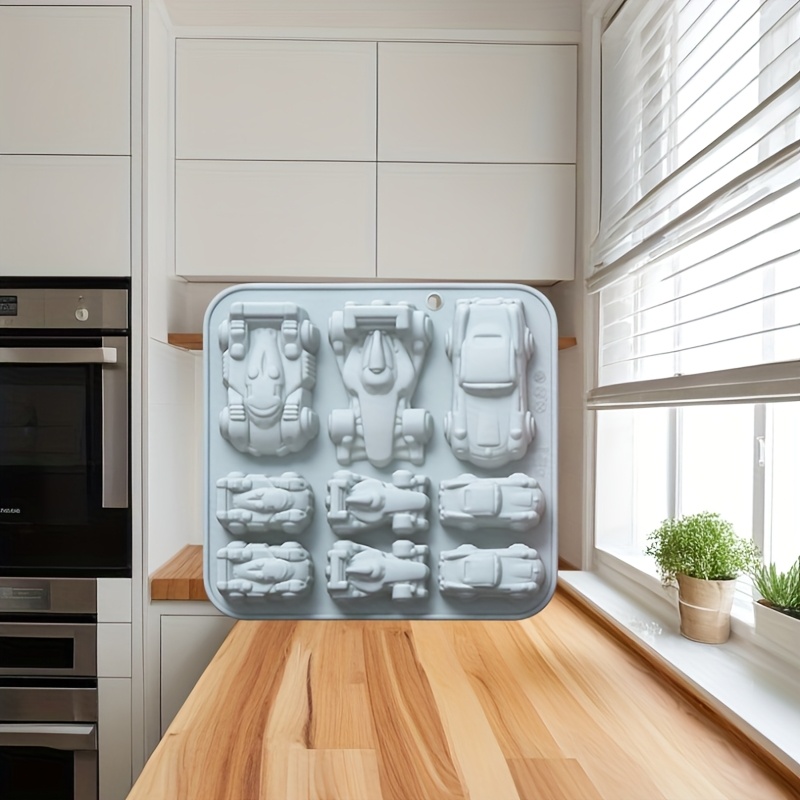 Image of 1/2pcs Set Of Plastic Molds For Car Models, Heat-resistant, Durable, Washable, Foldable, Pudding Molds, Cake Decoration Tools, Baking Tools, Kitchen Additions