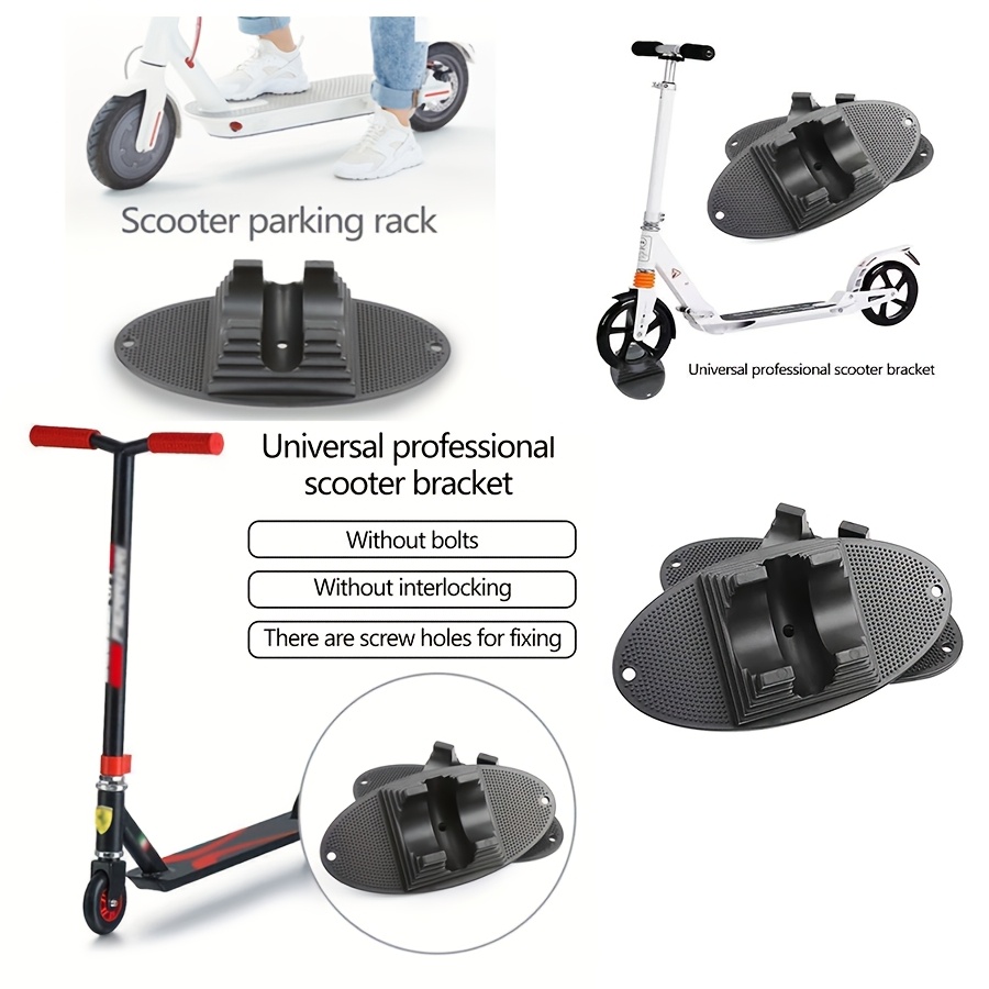 

1pc Scooter & Bicycle Parking Rack - Abs, Clamp Stand With Anti-slip Base, Fixed Bracket For Outdoor Sports Equipment Accessories, Scooter Accessories