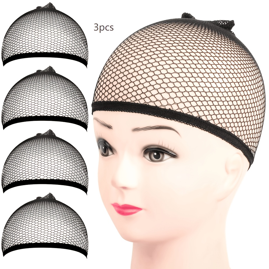 TEMU Schwarzes Mesh-Haarband | Haarverlängerungs-Accessoire für verschiedene Kopfgrößen und Haarlängen