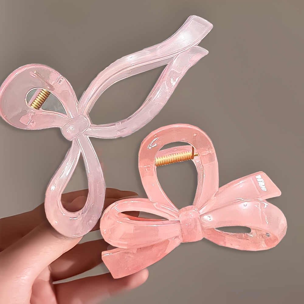 E-shop 2 Stk. Vintage elegante minimalistische Haarklammern für Damen, einfache hochwertige gepunktete Krallenclips für Hochsteckfrisur am Hinterkopf,