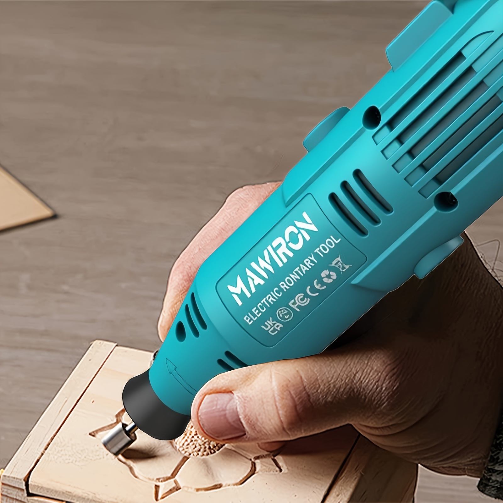Image of 160w Ac Electric Grinder Rotary Tool Kit With 80pcs Accessories, Plastic Storage Case, Flexible Shaft, Locator & , Multi-functional Engraving Polishing Drilling Tool For Diy Craft Wood Metal Carving