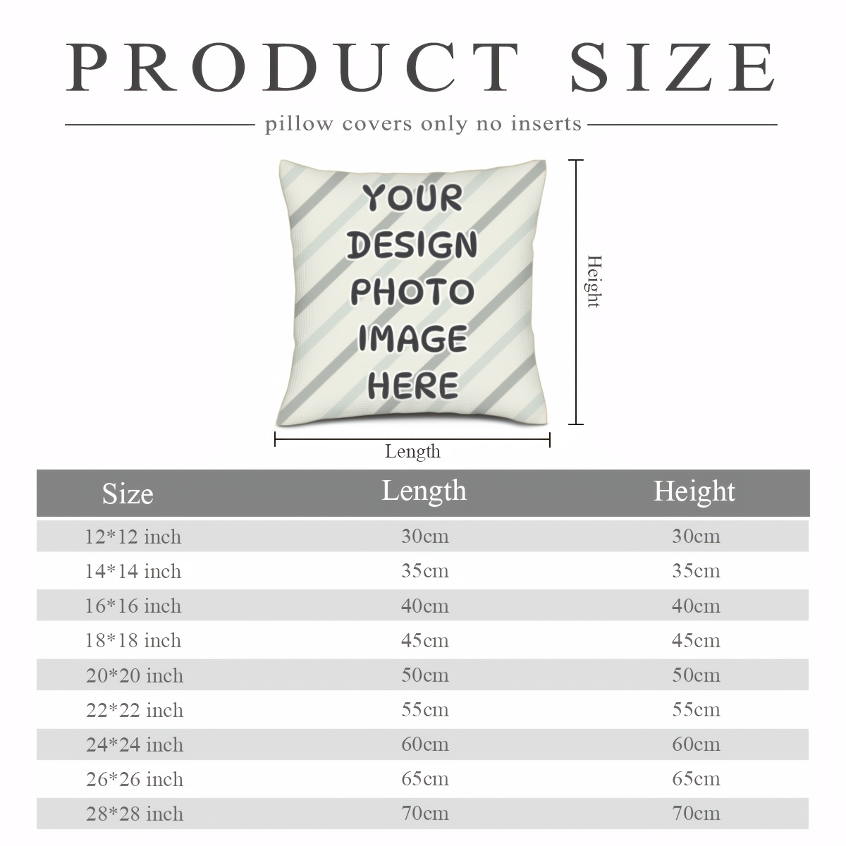 TEMU 1pc Custom Double-sided Beige Linen Pillow Cover (insert Not Included), Fabric With Hidden Zipper Closure, Diy Personalizable With Custom Text &