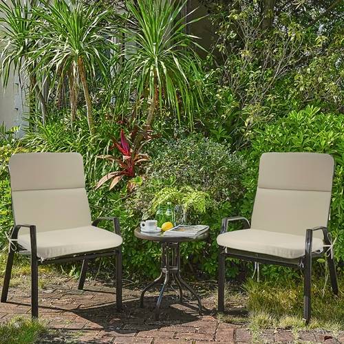 uv resistant high back chair cushion durable polyester foam hand washable indoor outdoor patio furniture