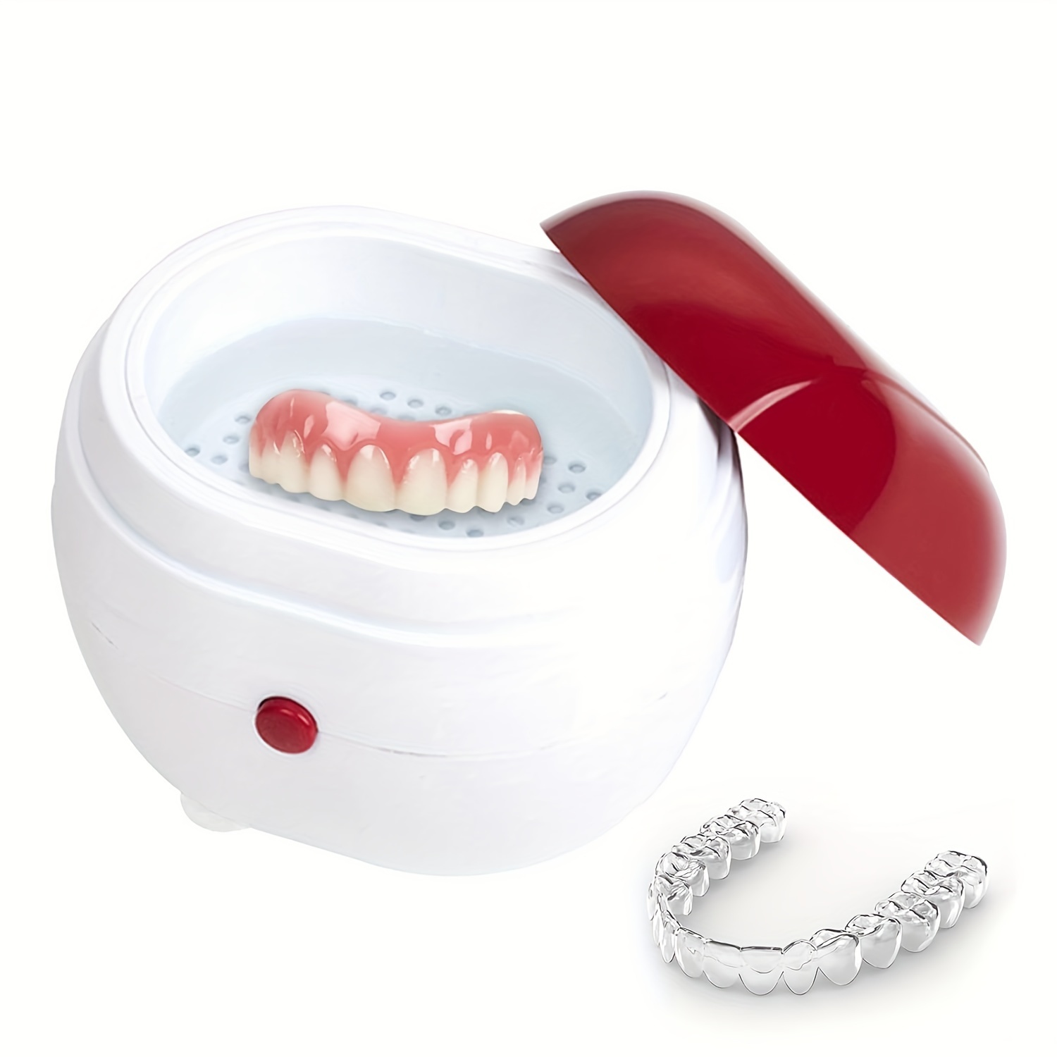 

Automatic Denture Cleaning Case, Portable Retainer Cleaner Case, Denture Case With Filter, Effortlessly Clean And Protect Dentures, Braces, And Retainers, The Most Thoughtful Gift