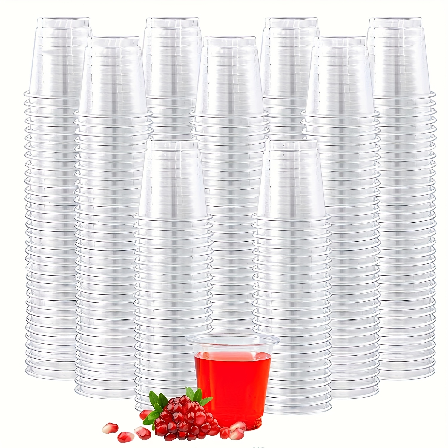 100 piezas - vasos de 1.3 oz para vino, cervezas pequeñas, vasos de  , vasos para   dental, vasos de un solo uso, vasos de café. aplicables para  , exteriores,  , muestras  , showers,  , despedidas de soltero, fiestas de  , día de la  , festivales de
