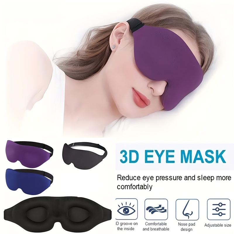 1 2 3pcs     mask zero eye pressure soft and comfortable adjustable strap suitable for deep   relaxation   nap and gift use for men women valentines day mardi gras day halloween christmas thanksgivin
