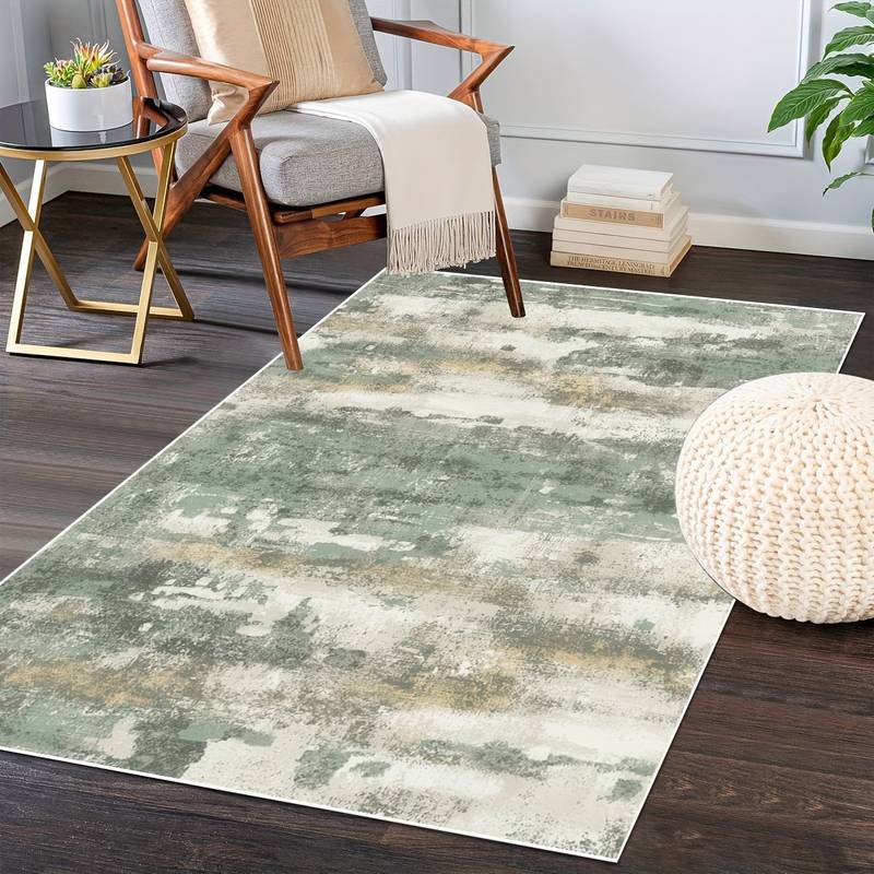 Lahome Tappeto Moderno In Iuta Lavabile 160x180 Cm (5'x7') - Design Arcobaleno Geometrico, Antiscivolo, A Pelo Basso, Perfetto Per Soggiorno, Sala Da Pranzo, Ufficio E Camper