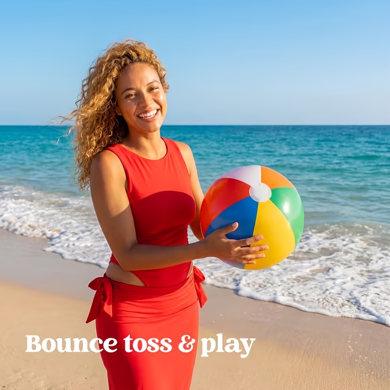 Lot de 3 ballons de plage gonflables, ballons gonflables pour aire de jeux, gonflables de piscine pour ballons de plage de 30,5 cm pour décorations de