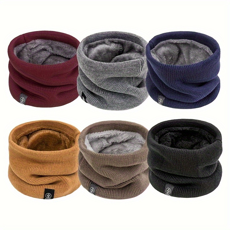 

Fleece-lined Winter Scarf - , Windproof Neck Warmer | Easy-wear Solid | Stylish & Warm