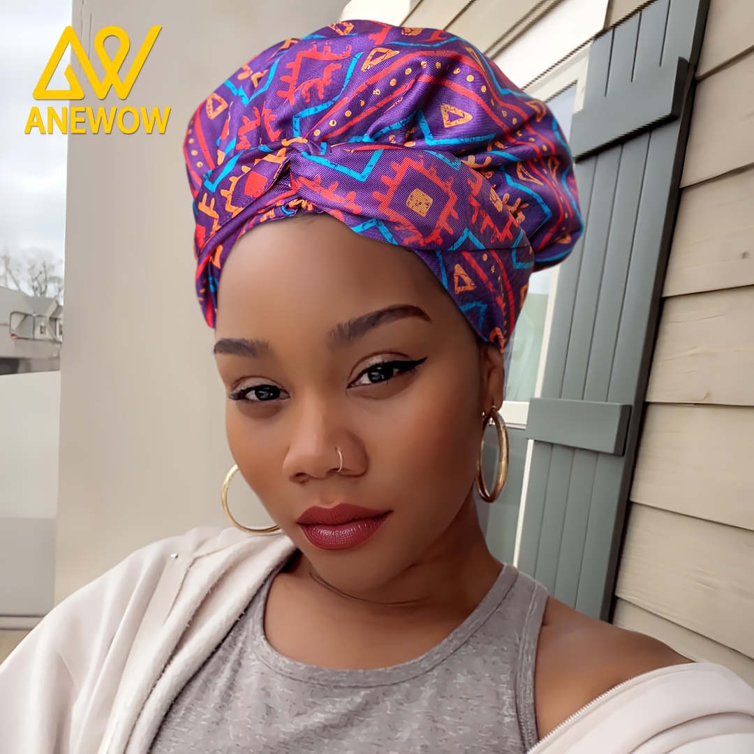 womens african headwrap bonnet vibrant geometric Temu Spain