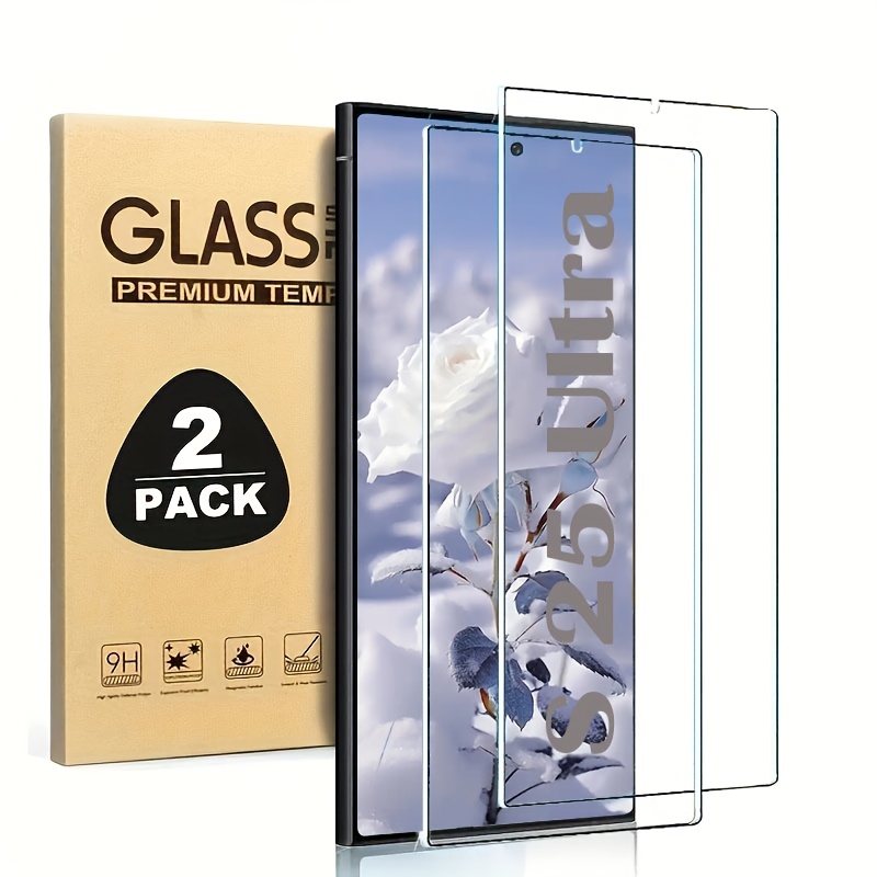 

2pcs For S25ultra - 25th Anniversary Special Tempered Film, Supports Pattern Unlocking 9h High- Anti-scratch, , Anti-fingerprint Tempered Glass Screen Protector