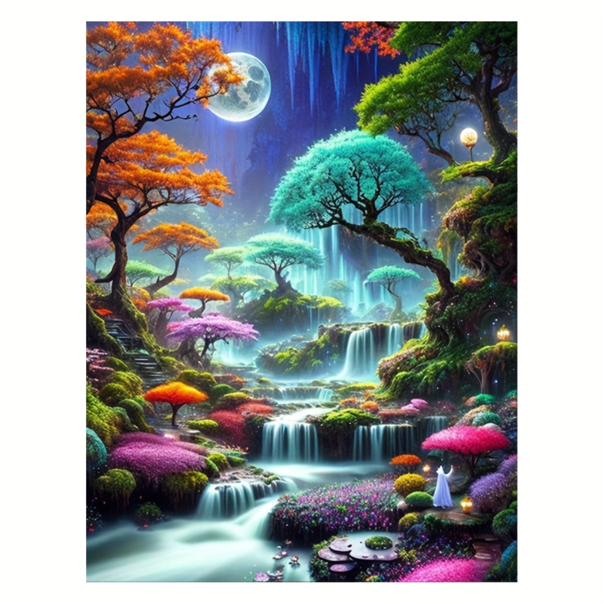 

1pc 30*40cm/11.8inx15.7in Frameless Mountain Water Landscape Painting Diamond Art Painting Kit 5d Diamond Art Set Painting With Diamond Gems, Arts And Crafts For Home Wall Decor