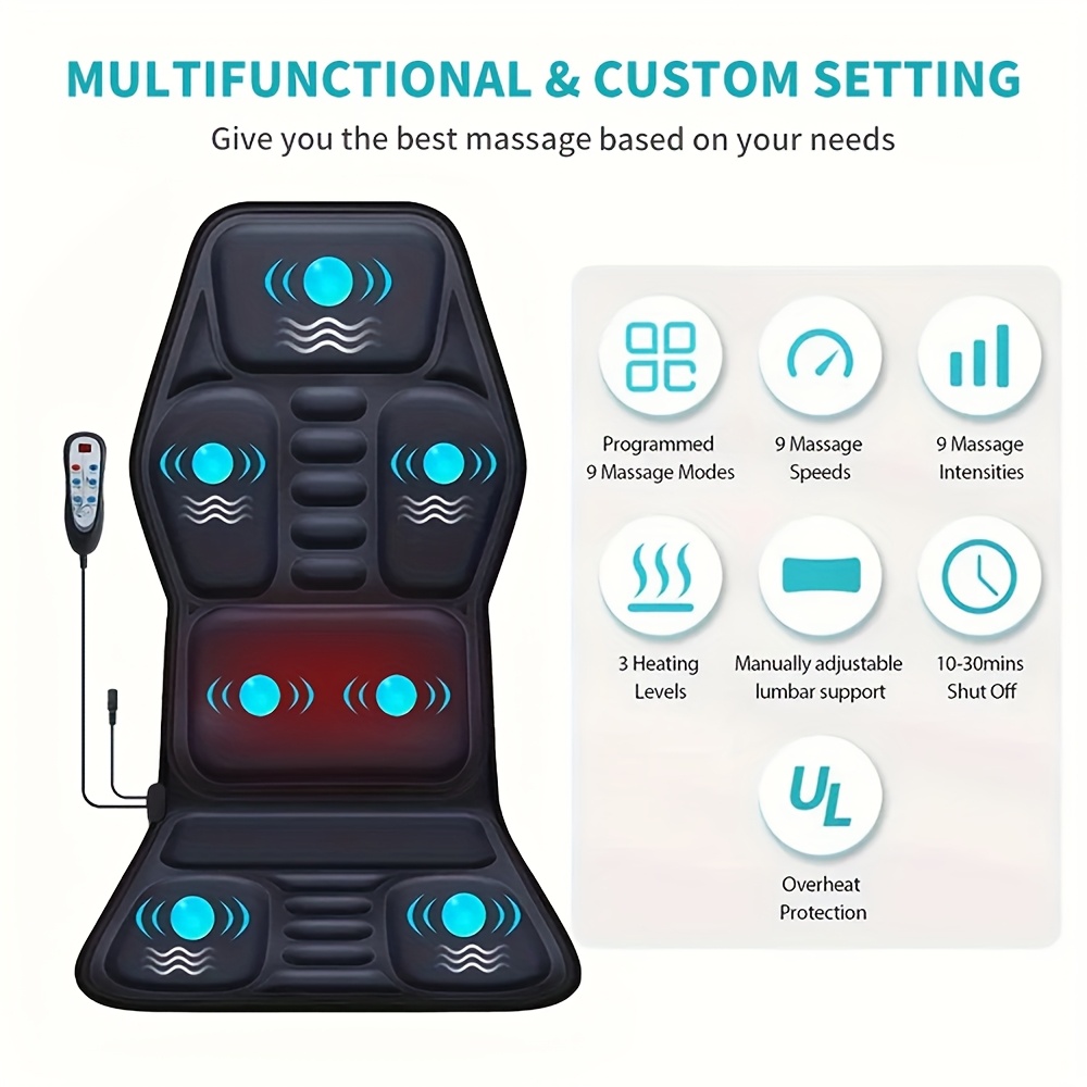 beheiztes vibrations massagesitzkissen 7 vibrationsmotoren - Temu Luxembourg