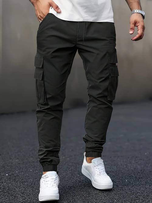 item picture mens casual solid color cargo pants cargo men pants festival gifts