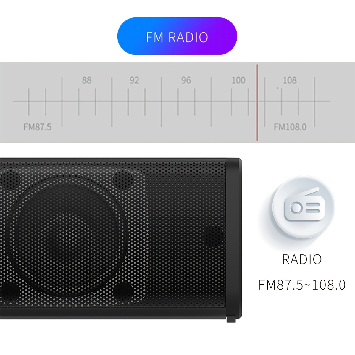 Wireless Home Theater Soundbar with Removable Design