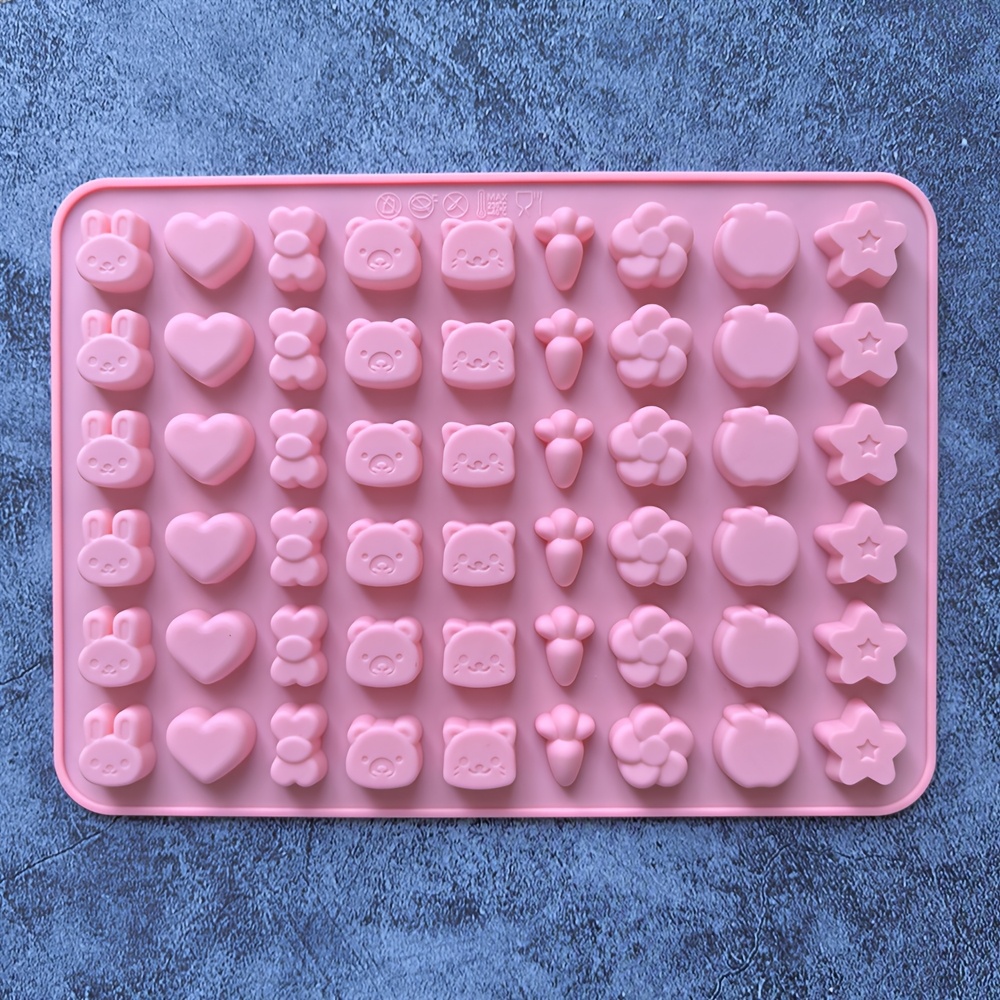 1pc Of Wax Seal Silicone Mold, Mini Animal-shaped Wax Bead Mold With 54 Cavities