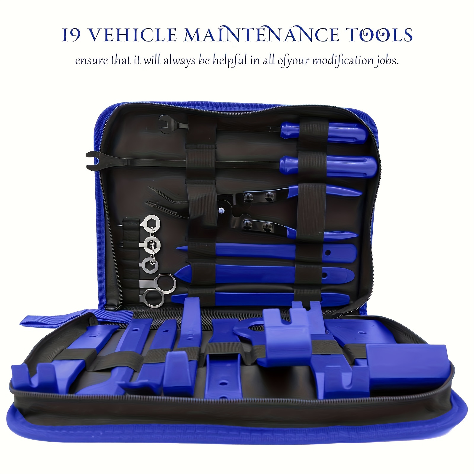 Storage Bag 19pcs Trim Removal Tool Car Panel Door Audio Kit Auto Clip Pliers shops