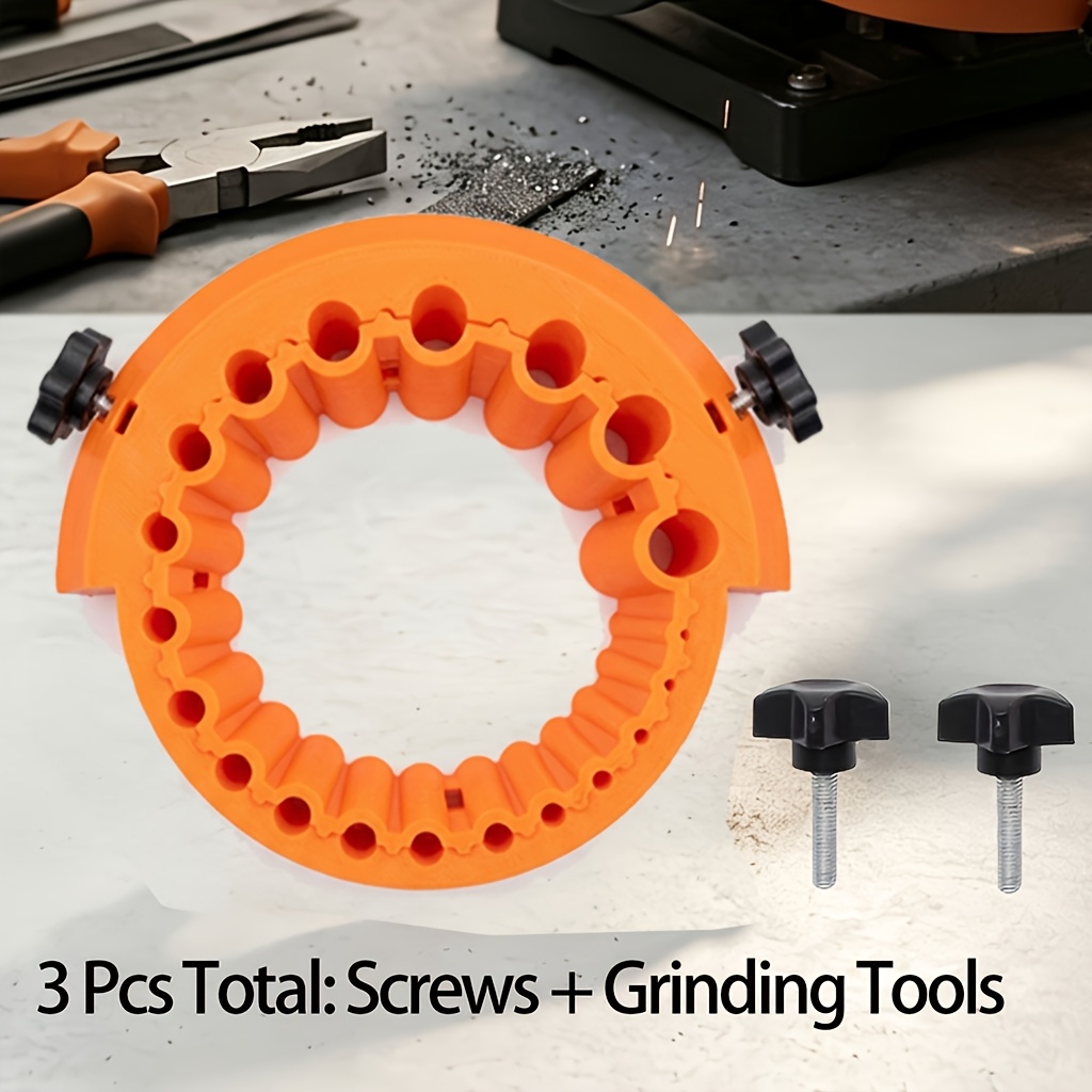 TEMU Drill Bit Sharpener And Grinder Attachment, 2-13mm Capacity, 125mm Enormous Blade Angle Grinder For Electric Drills. Durable Plastic Structure,