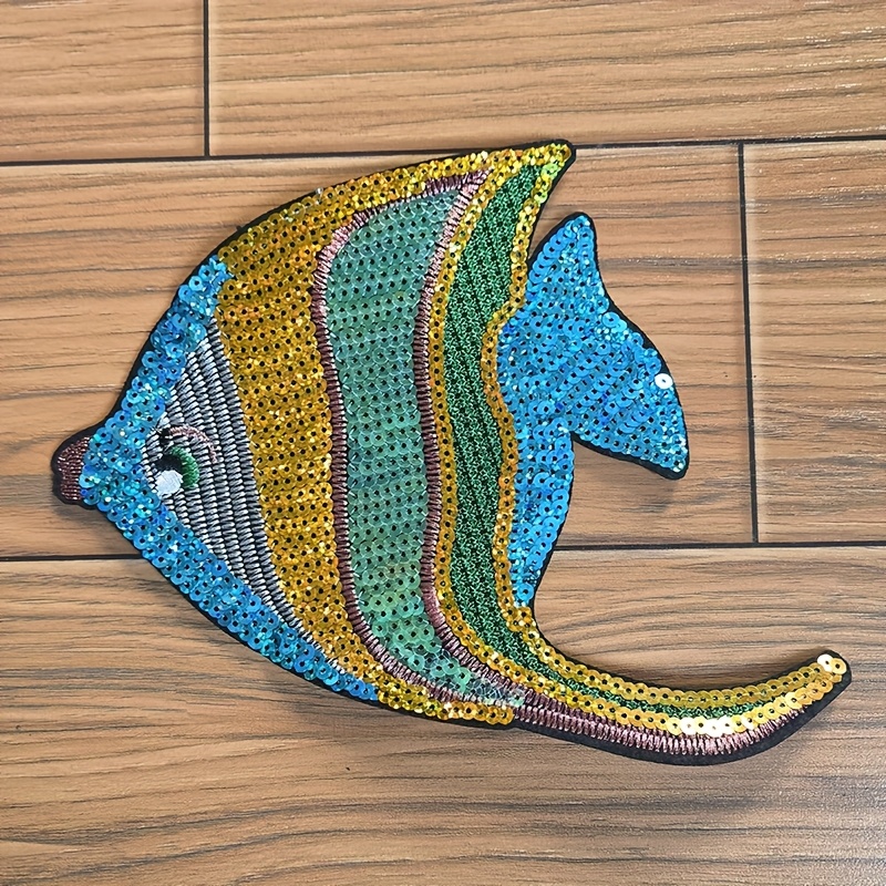 Fashion Sequin Embroidery Pattern Clothing Patch, Shoes And Hats, Box Packaging Decoration, Embroidered Cloth Patch, Iron-on Diy Applique.