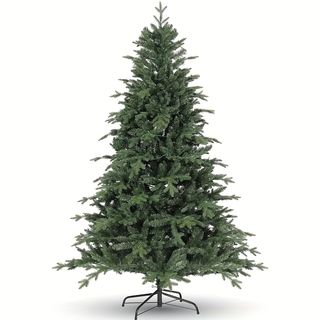 TEMU 183cm Artificial Christmas Tree With 1000 Pe&pvc Mixed Branch Tips, Xmas Trees With Metal Stand, Christmas Tree For Office, Home, Business And