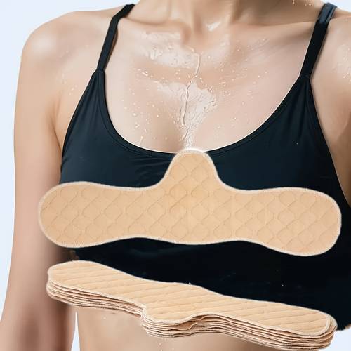 2pcs 5pcs 10pcs reusable fabric bra liners for sweat absorption under the bust