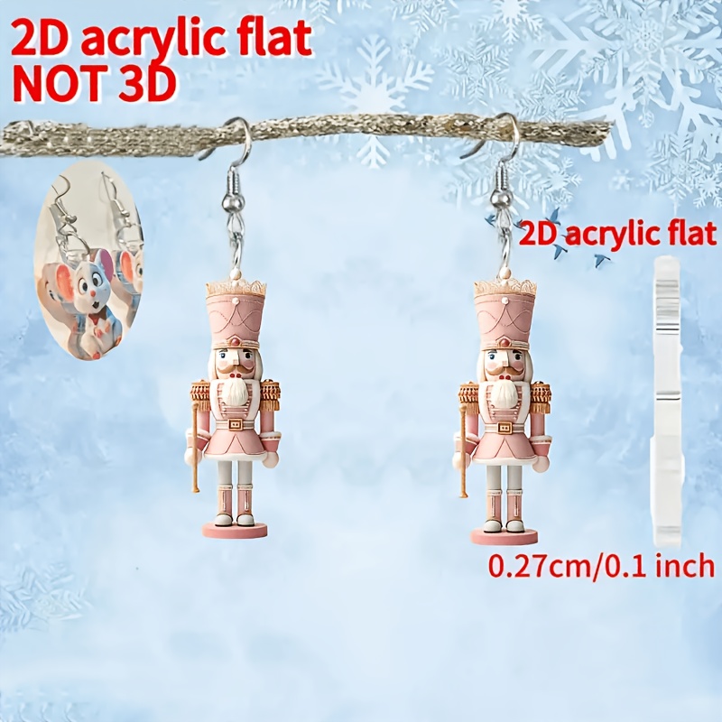 Y2K Cartoon Nut Soldier Acrylic Pendant for Women