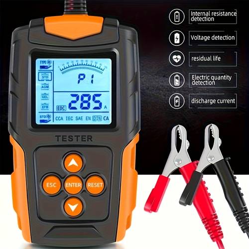 item picture testing tool for 12v 24v car batteries and alternators digital analyzer for diagnosing car charging suitable for car truck and suv maintenance without battery