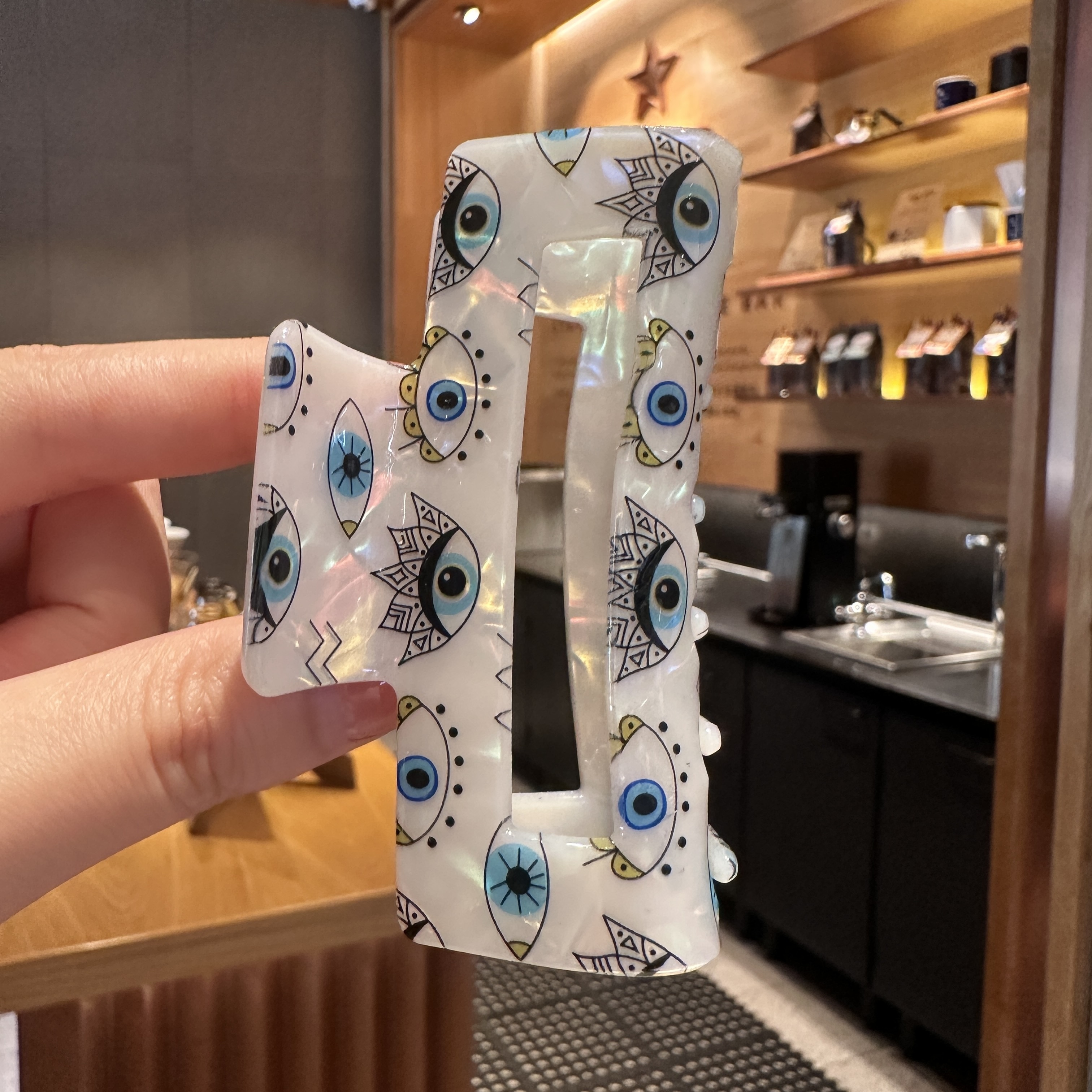 TEMU 1pc Chic And Minimalist Evil Eye Themed Hairpins For Women, Fashionable Hair Additions, Clips