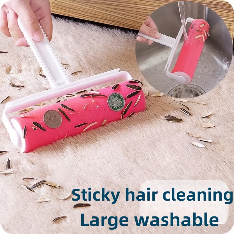 

Large Washable Lint Roller For Pet Hair Removal - Ideal For Fur, Clothes Cleaning, , Hair Remover