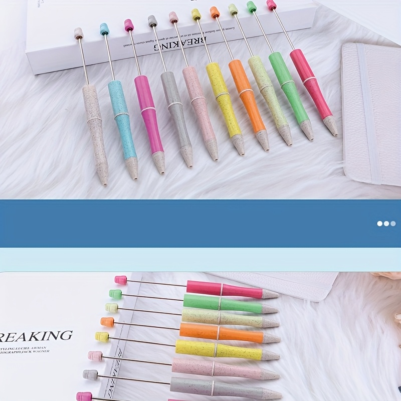 zx mixed pack wheat straw beaded pens beadable - Temu Mauritius