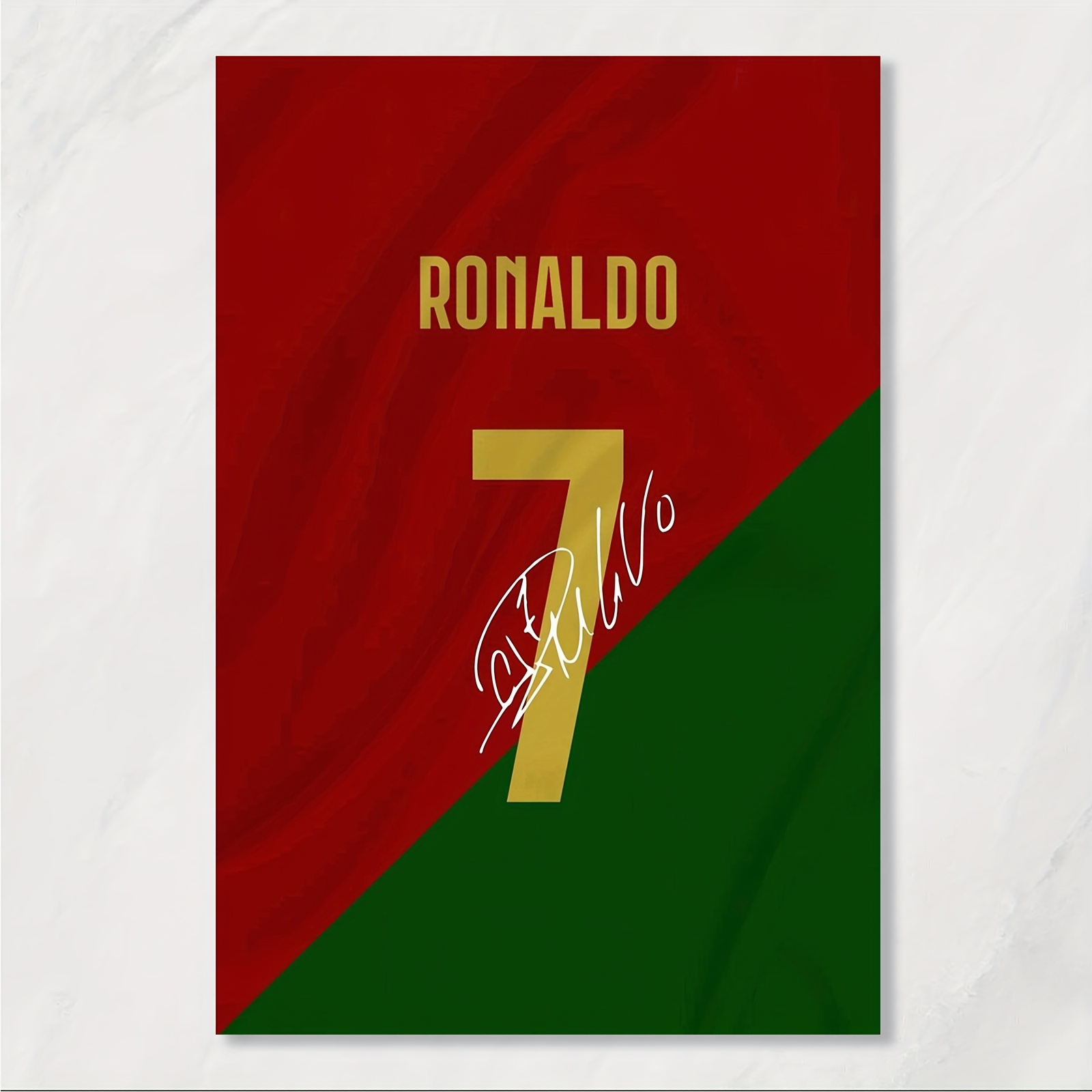 TEMU 1pc, Frameless, Sports Football Jersey Memorabilia Poster Theme Canvas Wall Art. Football Fans' Collections Or Sports Memorabilia Rooms.
