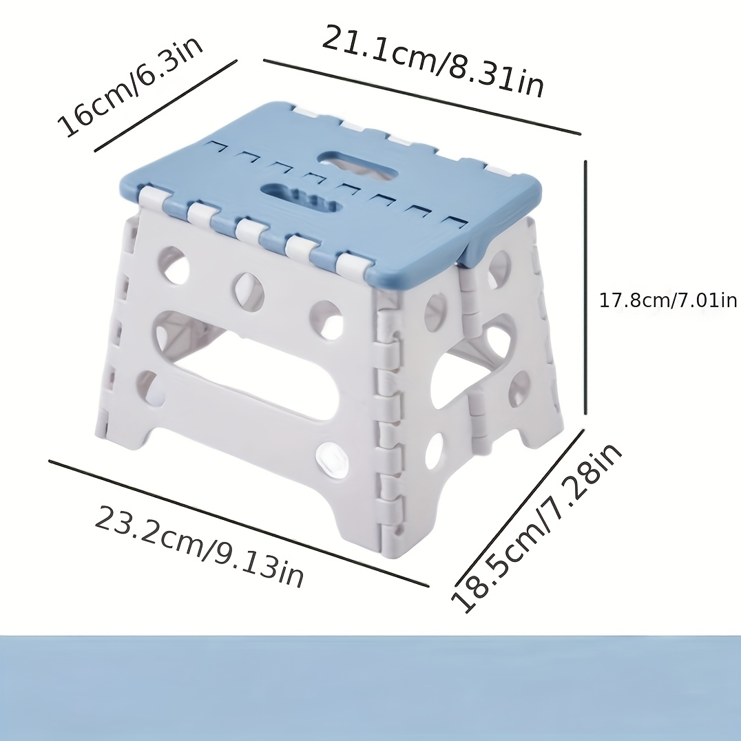 portable foldable heavy duty plastic chair lightweight sturdy square suitable for outdoor camping fishing   for no wood Product details 2