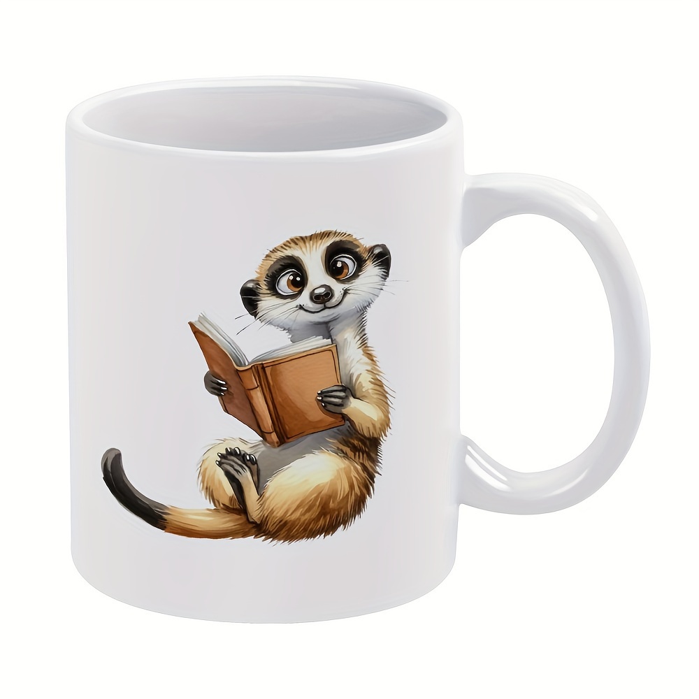 

1pc 11oz Mug, Coffee Mug, Funny Sloth, Perfect Gift For Friends, Sisters, Family, Coffee Drinker, Owner, Ceramic Cup For Cafe