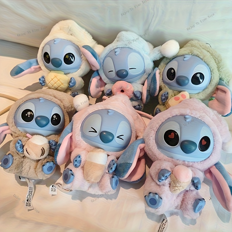 1pc Kawaii Stitch Doll Mystery Box - Car Book Bag Key Pendant Plush Doll Pendant Mystery Box - Cute Christmas Halloween Gifts