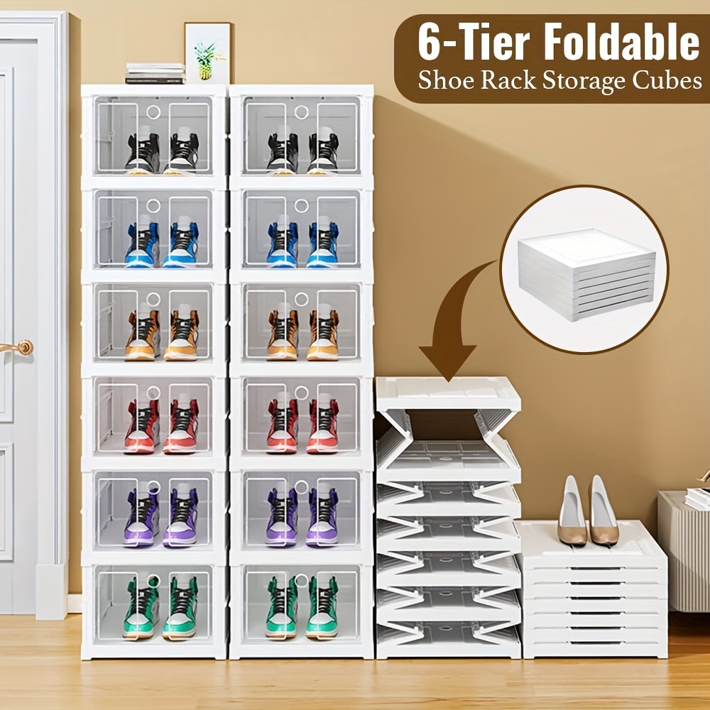 

The Transparent Plastic Of , And The Shoe Storage And Organization Box Is . The Integrated Shoe Box With A Door Has 6 And Folded To . Suitable For Entry Container Boxes