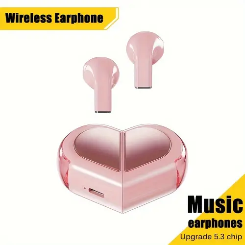 new stereo wireless headphones shapes heart shaped and regular couples gift compatible with smartphones