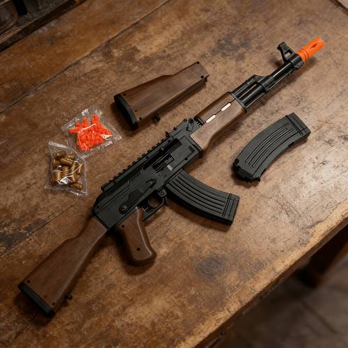 2026 new 27 inch gun rifle toy gun unique action combo automatic ejection mechanical with 16 shell casings and 50 rounds of ammunition is an ideal gift for teenagers and boys outdoor affordable gifts for boys
