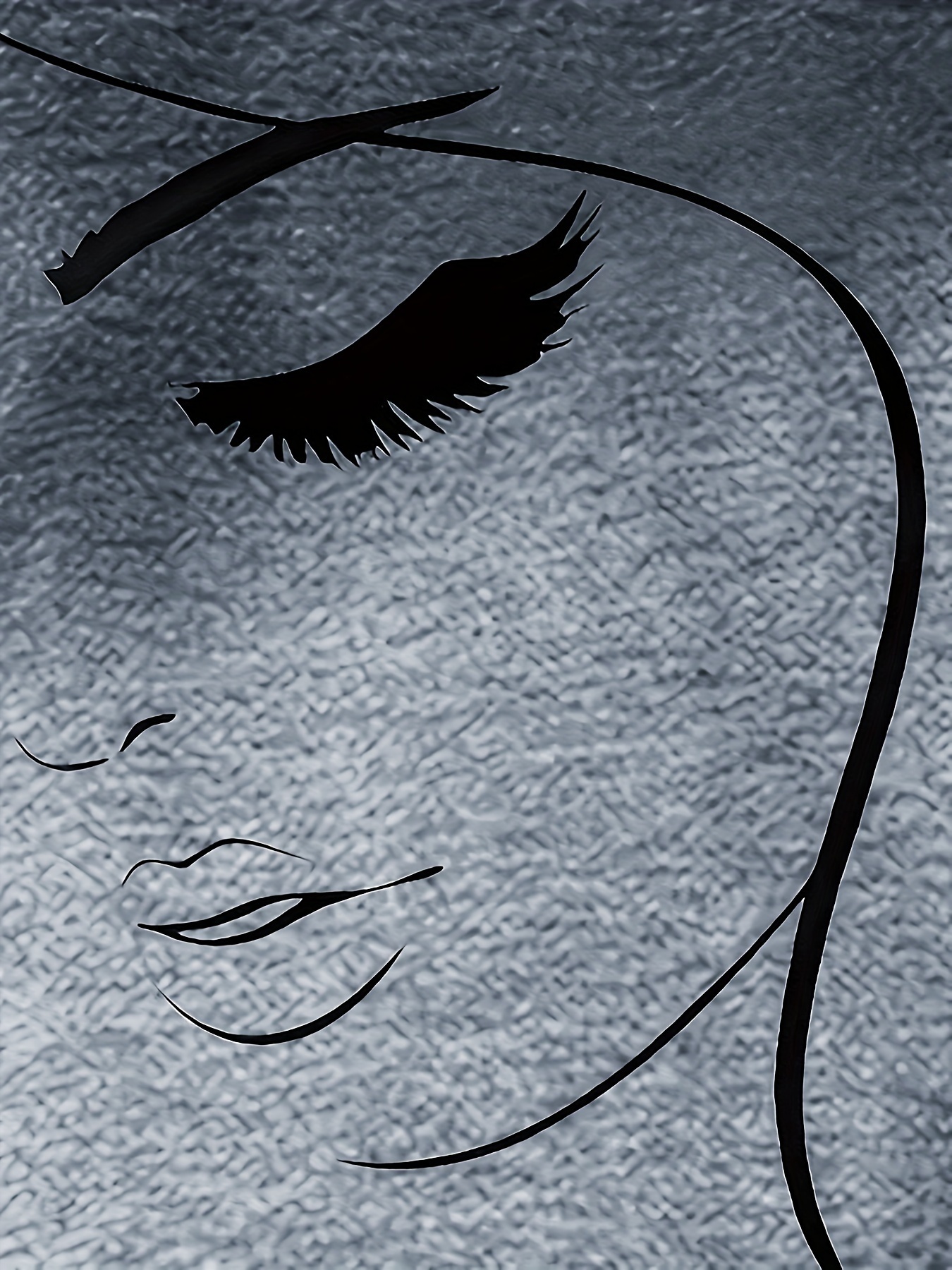 Abstract Print Round Neck T-Shirt, Spring Autumn Casual Long Sleeve Tee for Women