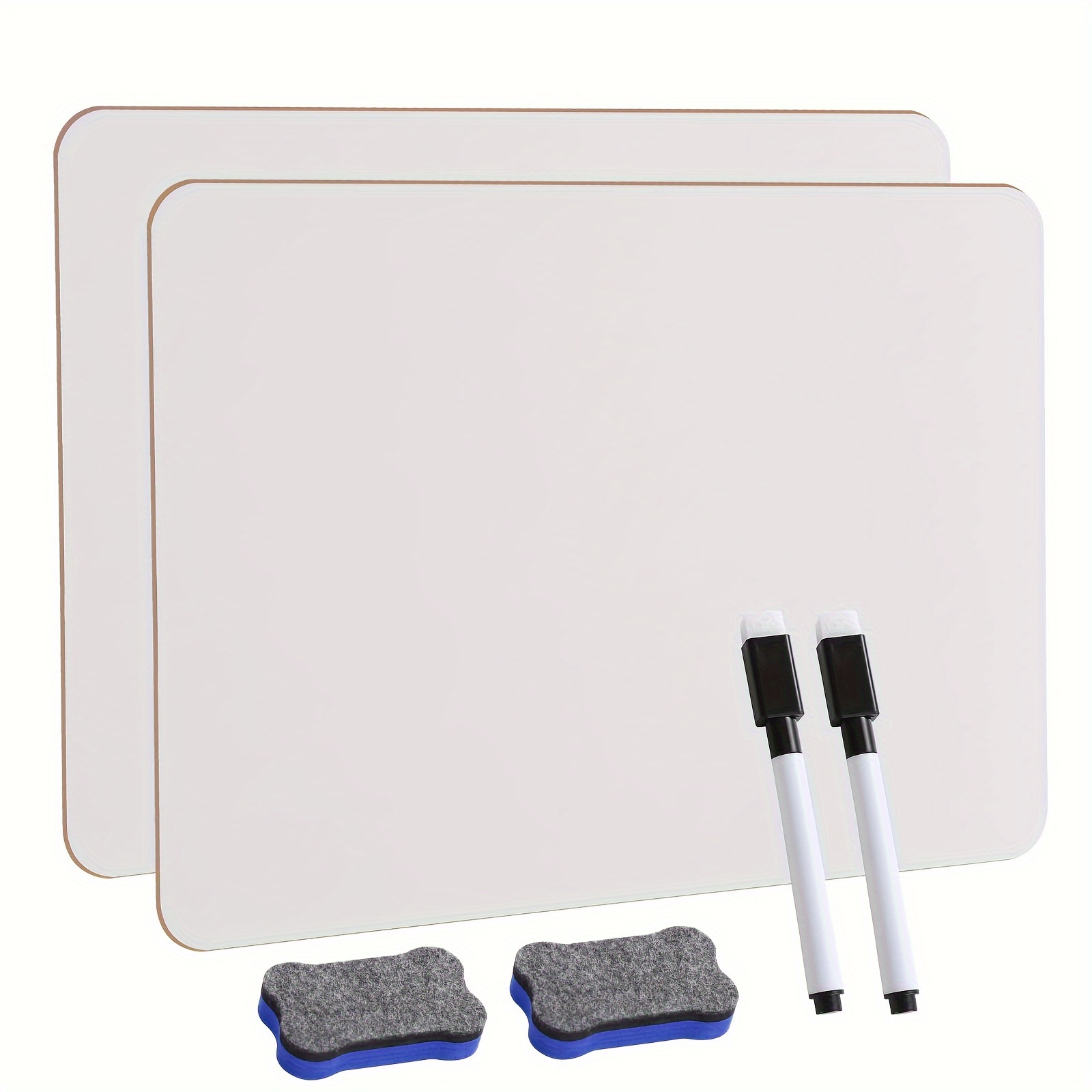 

2pcs - Dry Boards, 8.2x11.8 Portable Whiteboards, And , 2 Markers And 2 Erasers For , , , And Use