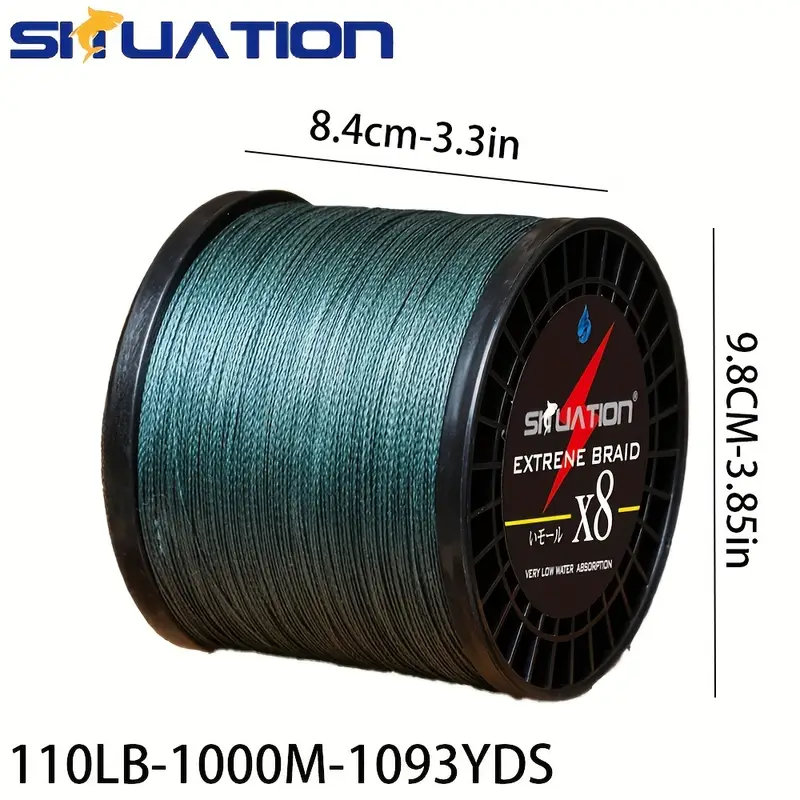1000m 1093yds pe braided fishing line 8 strands super strong - Temu 1000m 1093yds pe braided fishing line 8 strands super strong - Temu