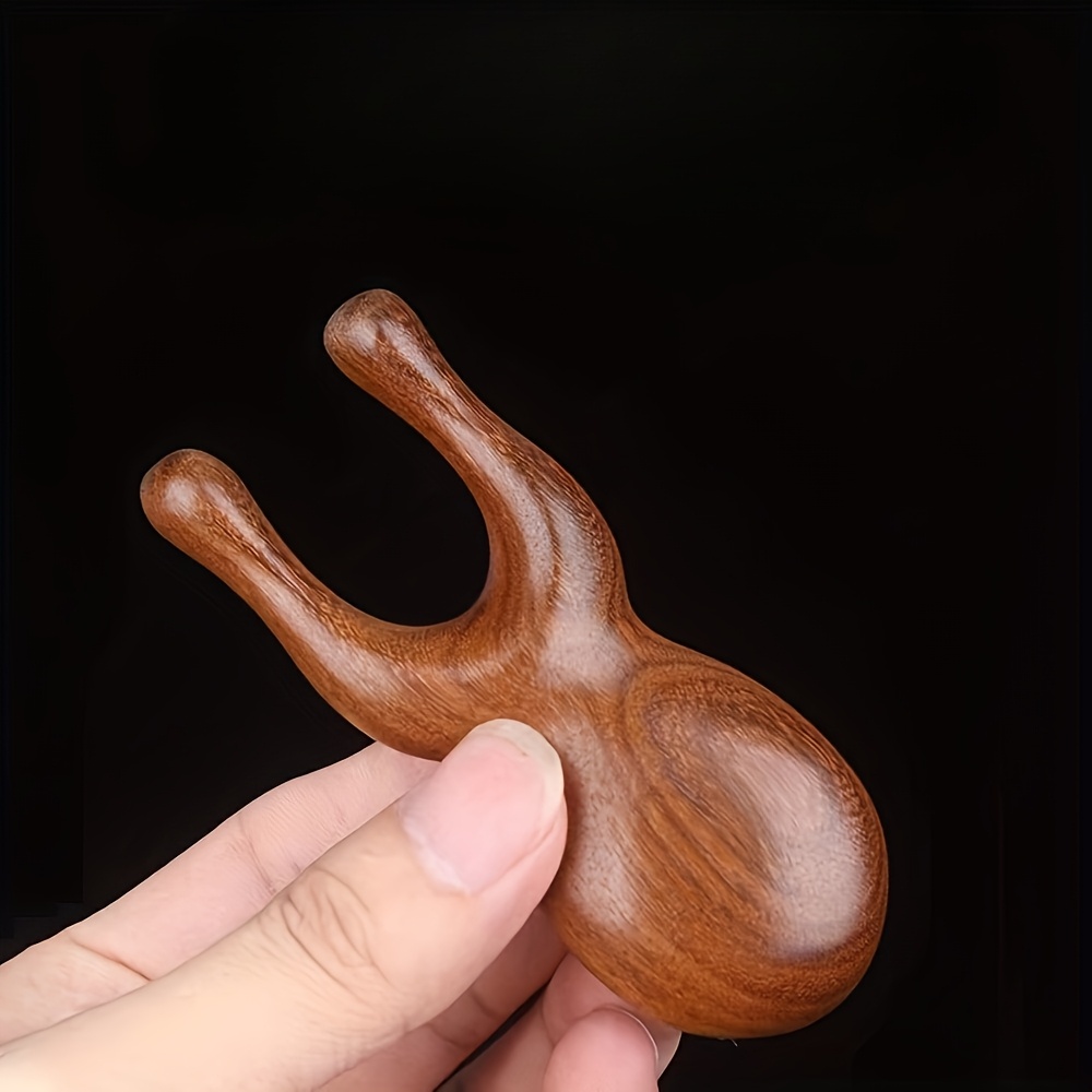 Lattby Natural Wood 3d Facial & Ear Massager - Paraben-free Traditional Manual Design For Face, - Head & Ear Massage Tool, No Battery Needed, Elegant , Elegant Wooden Massager, Handcrafted