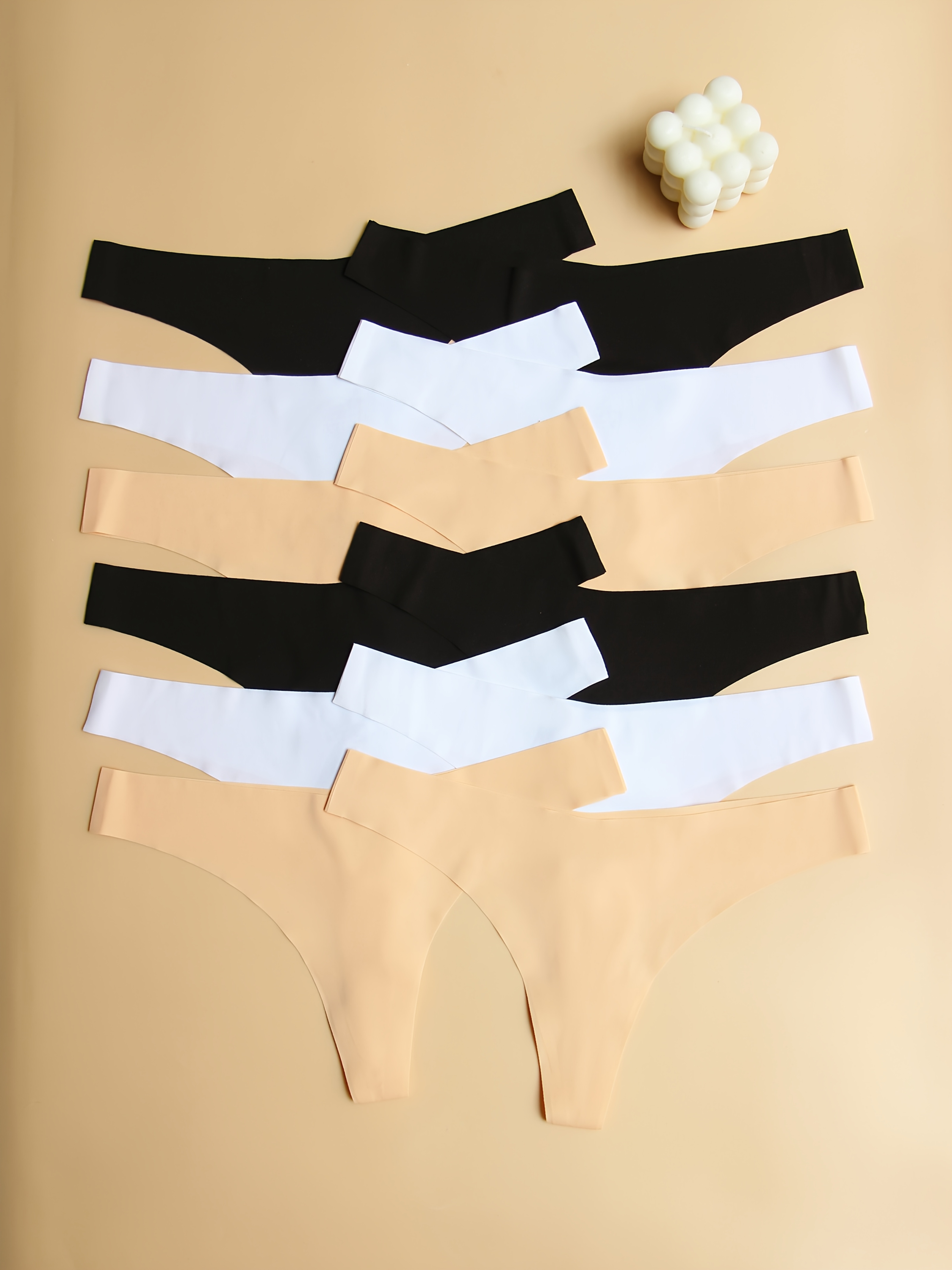 12pcs String uni sans marque de style V Sexy sous-vêtements pour femmes sans marque respirant doux confortable personnalité nouveau sous-vêtement femme sans couture