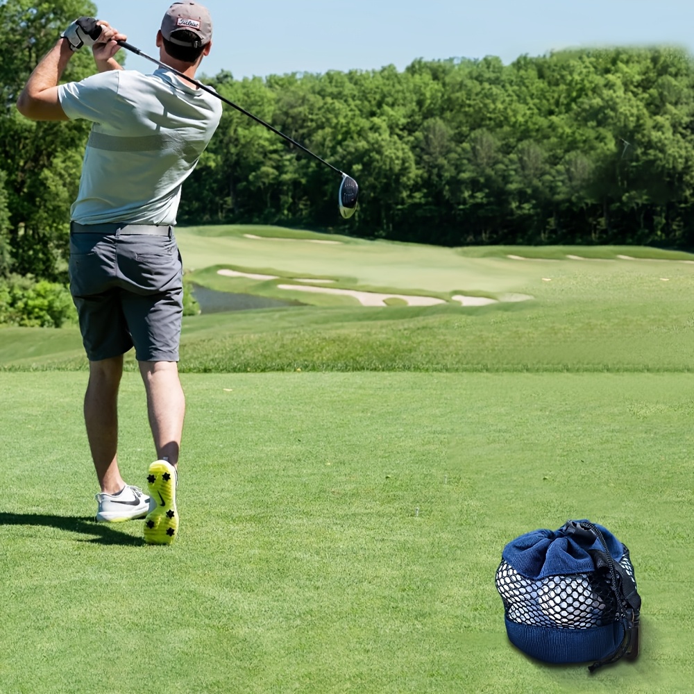 Drawstring Mouth Golf Ball Storage Net Bag