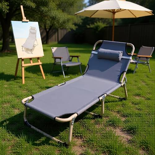 2027 latest model practical multi functional folding sun lounger with reinforced frame weight bearing and anti wobble design ergonomically to relieve full body fatigue in sitting and reclining suitable for all