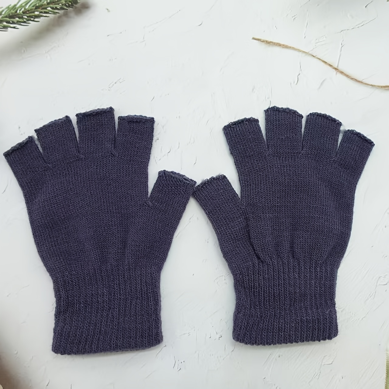 TEMU Guantes Térmicos de Medio Dedo para Hombres y Mujeres